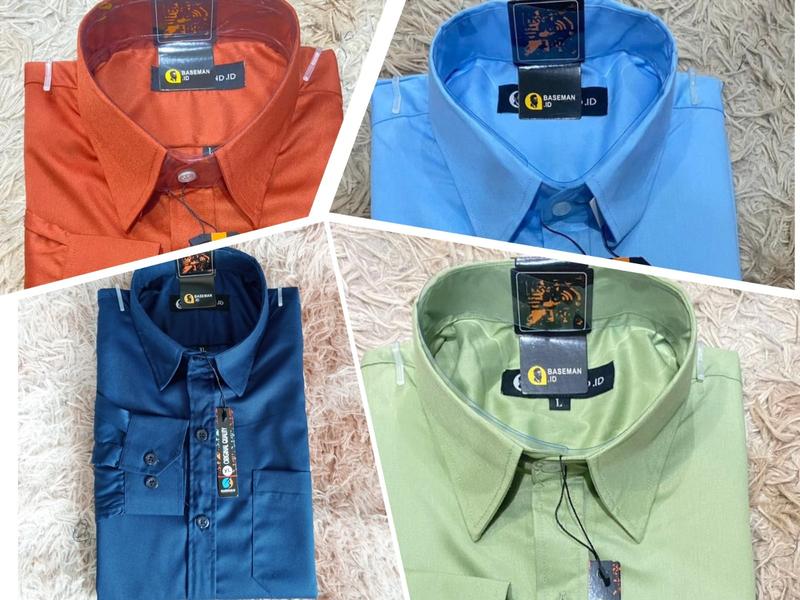 Kemeja Kantor Lengan Panjang Bahan Katun Toyobo Premium (Bahan Tebal) 1