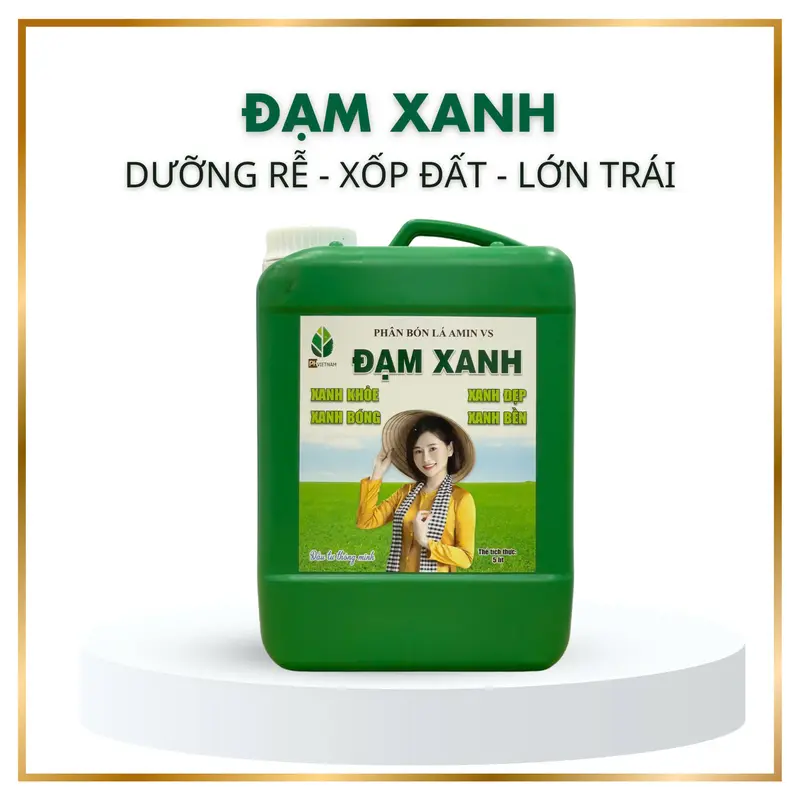 Combo phục hồi vườn - 1 Phân bón Đạm Xanh 5 lít - 2 Phát rễ Amino - PH Việt Nam - Bung chồi - đi đọt - dưỡng rễ (Giá bán đã bao gồm 5% VAT) 1