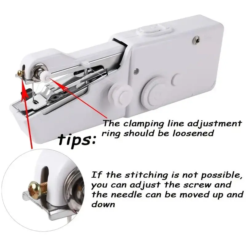 Mini Handheld Sewing Machine without Battery, Portable Electric Stitcher Sewing Machines, Sewing Supplies for Home Use, Gadgets For The Home, Gift, Teen Girl Gifts, Trending Products 7