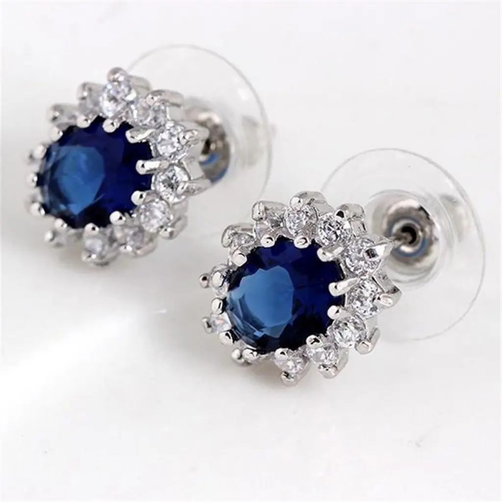 Jaigueei Necklace Simple One Color Rhinestone Jewelry Set Fashion for Dating