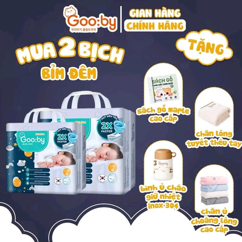 Chọn quà.Combo 2 bịch bỉm Gooby đêm premium đủ size cho bé 3-30kg Bỉm Cho Bé