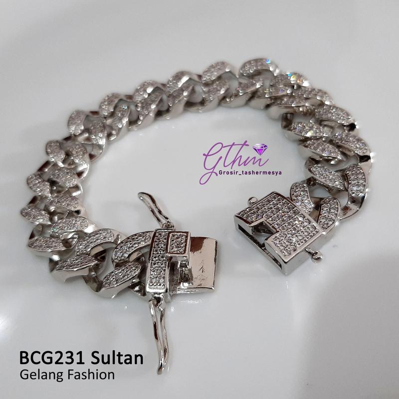 Gelang Tangan Wanita BCG231 Sultan Mewah Warna Gold Silver Model Tas Cocok Untuk Pesta Kondangan Bracelet Perhiasan 2