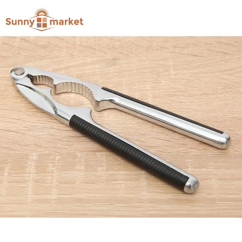 Kẹp càng cua inox cán bọc nhựa dài 16,5cm, Dụng cụ kẹp càng cua, ghẹ và tách các loại vỏ, hạt cứng bằng inox cao cấp 1