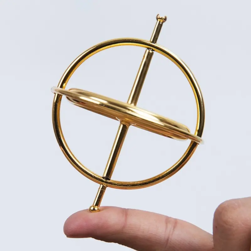 Self-Balancing Gyroscope Fidget Spinner Metal Anti-Gravity Decompression Educational Toy Pajangan Dekorasi Meja Kantor 3