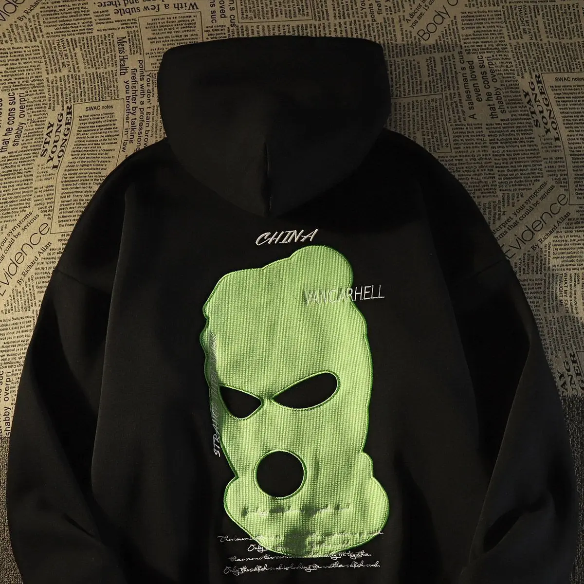 Sweater Bertudung Kepala, Gaya Jalanan Hiphop Amerika, Untuk Lelaki dan Wanita, Model Musim Bunga dan Musim Luruh, Gaya Ins Hip Hop, Kot Bertudung Longgar, Fesyen