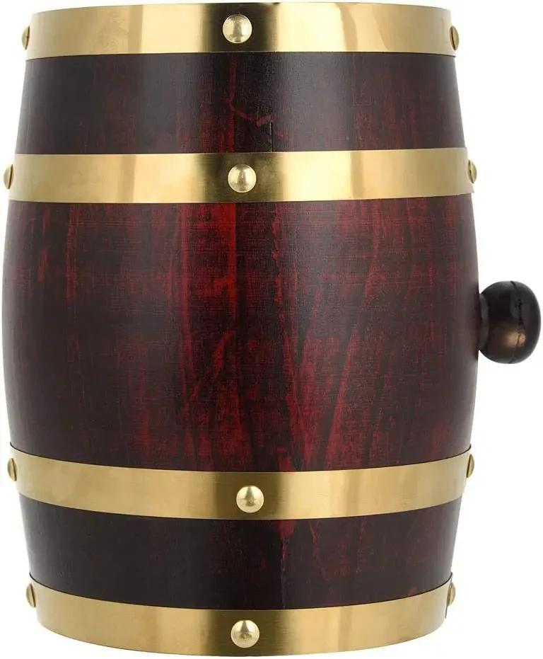 Product Introduction of 1L/1.5L/3L Wood Wine Barrel Vintage Oak Beer Brewing Accessories Whiskey Storage Container Home Decoration Wine Bar Tools 3