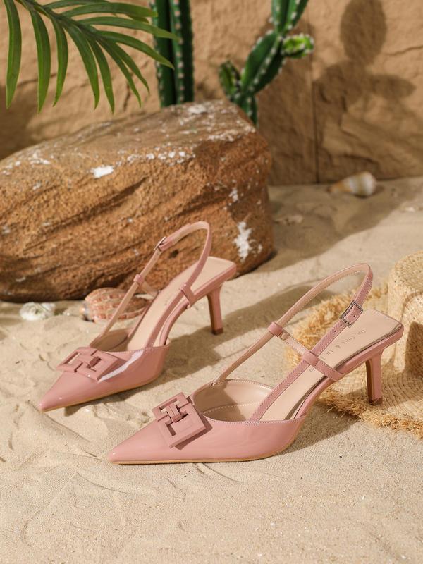 Women's Fashionable Pointed Toe High Heel Sandals, Elegant Sandals for Party, Daily Clothing Decor for Women, Footwear 3
