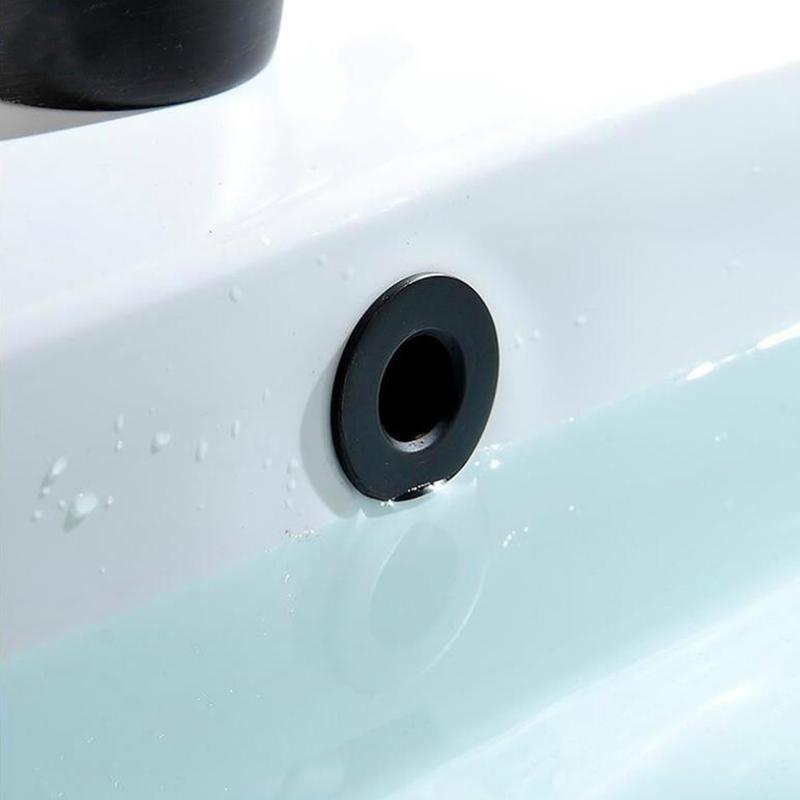 Sink Basin Trim Overflow Cover Six-foot Ring Insert In Hole Cap Bathroom Fitting 2