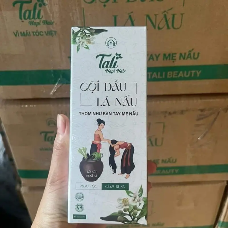 Dầu gội Lá Nấu TALI Hapi hair 5 IN 1 loại 300ml-Hỗ Trợ Giúp Kích Thích Mọc Tóc, giảm gãy rụng tóc, giảm gàu, nấm ngứa, tóc suôn mượt, cho cả nam và nữ [KÈM QUÀ] Women Dưỡng Tóc Chăm Sóc Tóc 6