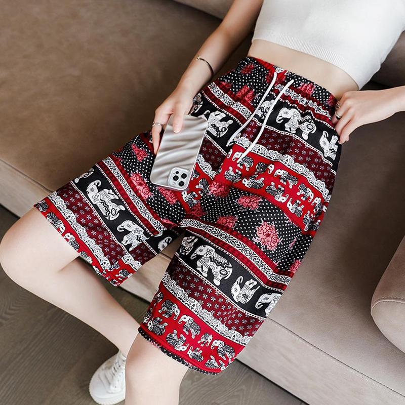 Product Introduction of Elephant Shorts Soft Cloth Comfortable To Wear Shorts Travel Sleep Stay At Home Elephant Pattern Pants With Many Patterns To Choose 32