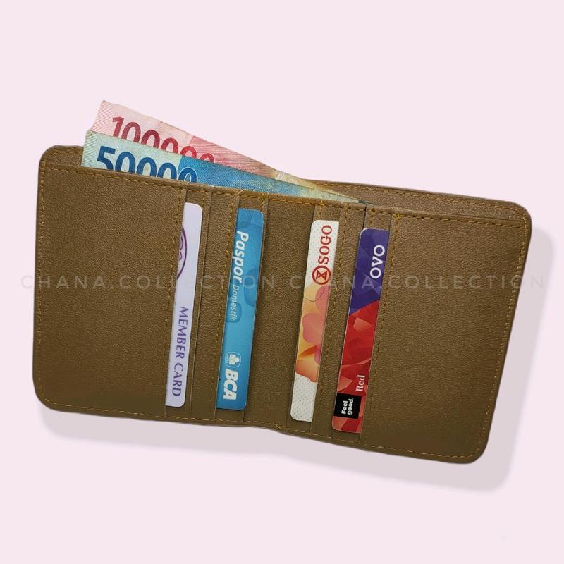 DOMPET WANITA MINI STYLE KOREA DOMPET POLOS WANITA Kartu 1