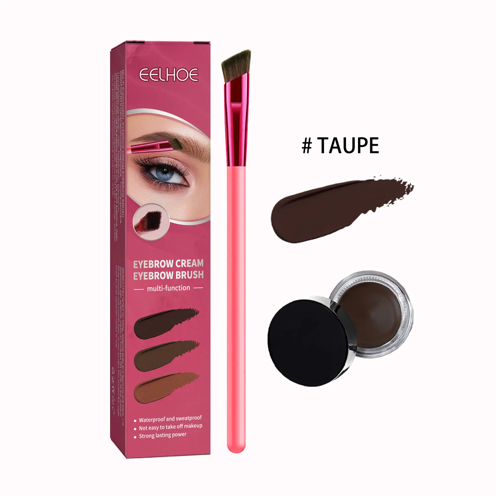 Eelhoe Multi-Functional Eyebrow Brush Set Filling Shaping Colored Eyebrows Smooth Eyebrows Makeup Set