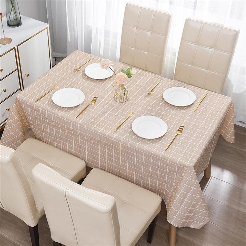 Product Introduction of Khăn trải bàn có thể giặt được, chống dầu và chống bụi, thảm PEVA cho Bàn ăn, thích hợp để giặt, vật dụng gia đình tốt, J1Q1 21