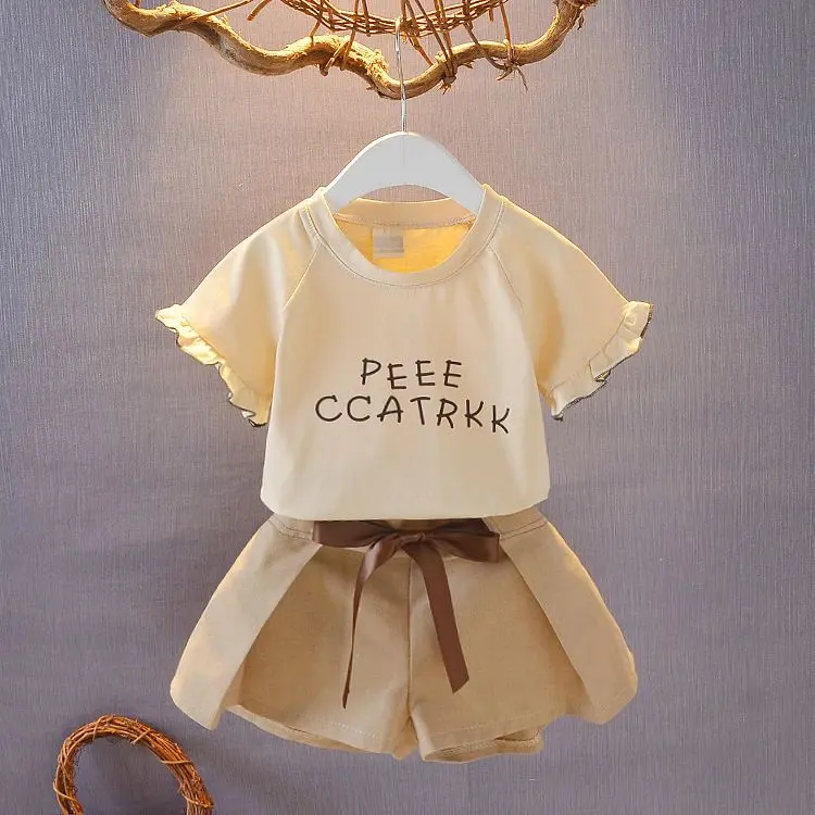 Children's Clothing Girls' Summer Suit 2020 New Baby 1234-Year-Old Western Style Korean Style Baby Clothes