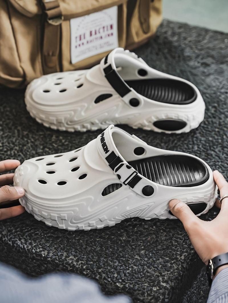 Product Introduction of Unisex Colorblock Quick Drying Slides, Casual Comfortable Breathable Slides, Summer Outdoor Beach Pool Slippers, Footwear 5