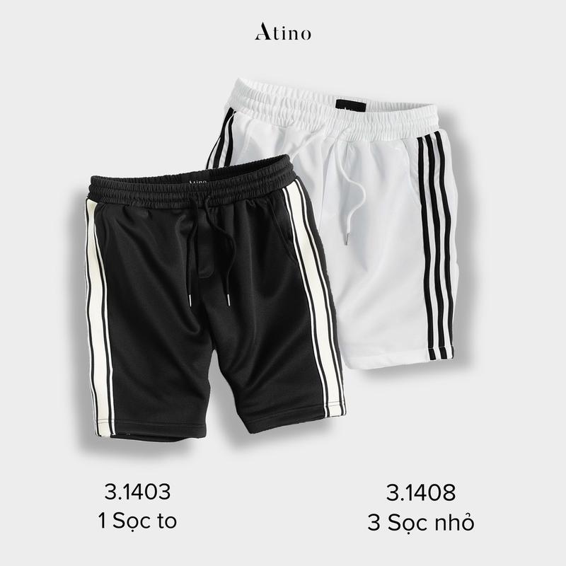  Quần Short UMI Mix Sọc ATINO L.3.1403 - 3.1408 VN Menswear Nam Quần Lửng Tre Bi quần  short 