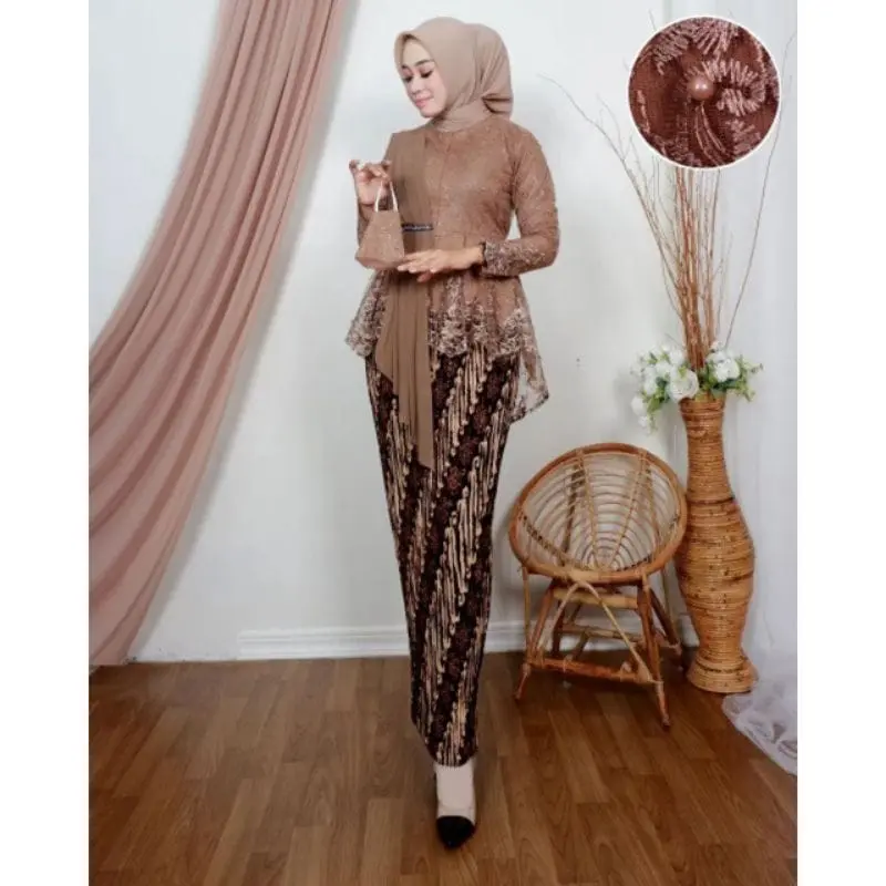 Promo Ramadhan -DJ collection 21-Setelan Kebaya Aurora Selendang -Kebaya Busui Friendly modis Dan Elegan - kebaya Wisuda - Baju Pesta - Kebaya Kondangan-Kebaya Remaja 4