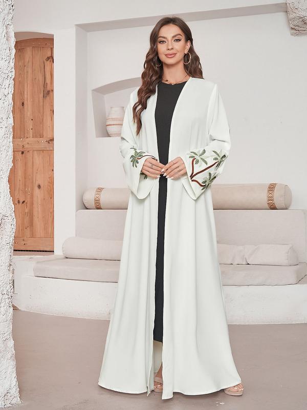 Product Introduction of Discount Factory 2024 New Middle East Muslim Clothing Fashion Elegant Cardigan Embroidered Dress Robe in Stock 8