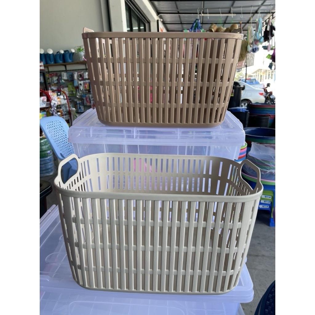 ตะกร้าใส่ของ ตะกร้ามินิมอล orange  baskets