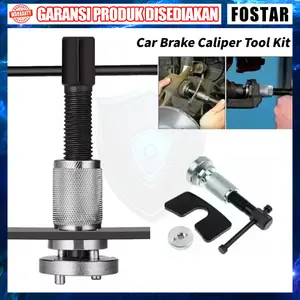 3PCS Handed Thread Mobil Disc Brake Pad Penyebar Caliper Piston Compressor Press Repair Tool Kit