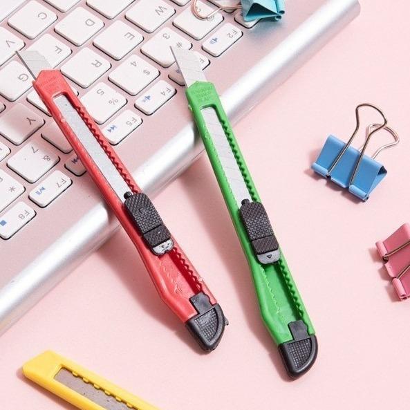 Product Introduction of HANJI Metal Small Utility Knife Office Stationery Wallpaper Cutter with Smooth Sharp Blade Ideal for Cutting Paper Scraping Crafting and DIY Projects Durable and Easy to Handle for Versatile Use 18