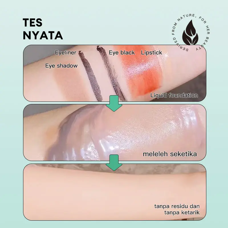 【BUY ONE GET ONE】HerBaay 5 Seconds Cleansing Brightening Micellar Cleansing Water Makeup Remover Mata Tanpa Membuat Iritasi Moisturizing hydrating Deep Cleaning 145 ml 2