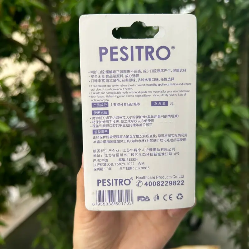 Sáp nha khoa chỉnh nha niềng răng cao cấp PESITRO hương thơm các loại 6