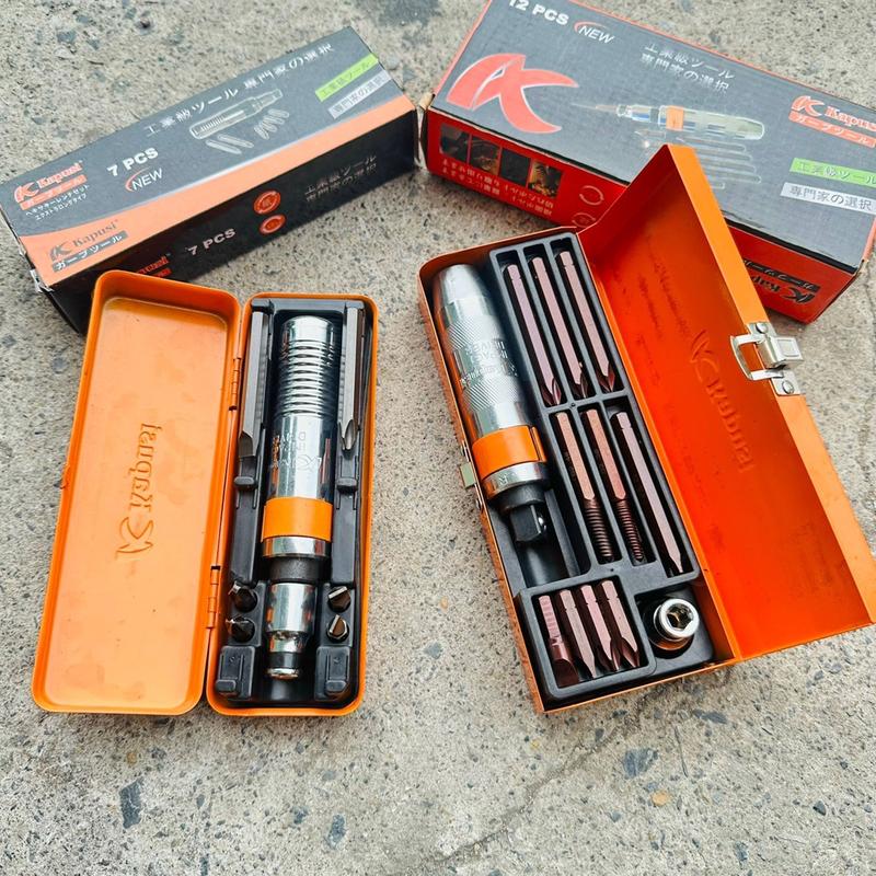 Bộ tô vít đóng đảo chiều cao cấp thép S2 siêu cứng, có mũi vít nhổ ốc gãy, vặn ốc vít hư toét