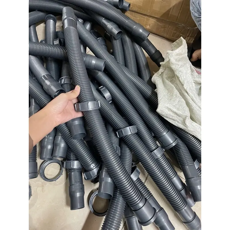 Dây ruột gà xả rửa chén, bát 1 hộc, 2 hộc răng 49, răng 60 nhựa xám 1