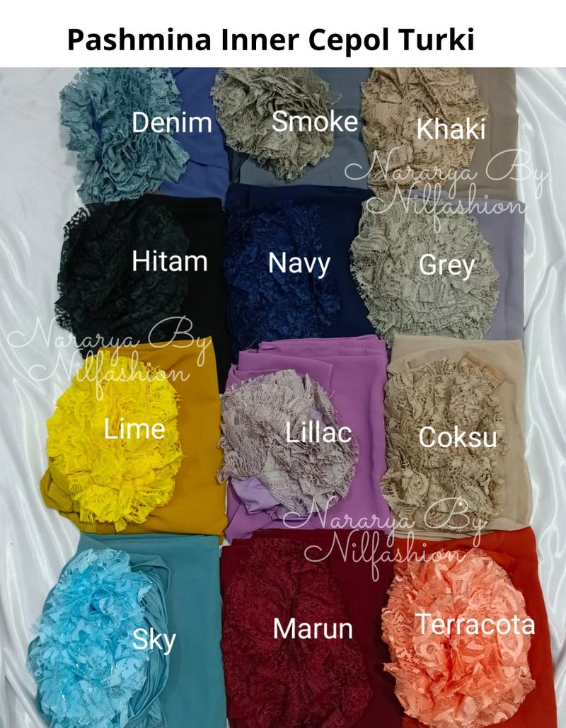 Product Introduction of Nararya Hijab Pashmina 2in1 Instan Turkey Cepol // Pashmina Instan Iner Turki 2in1 1