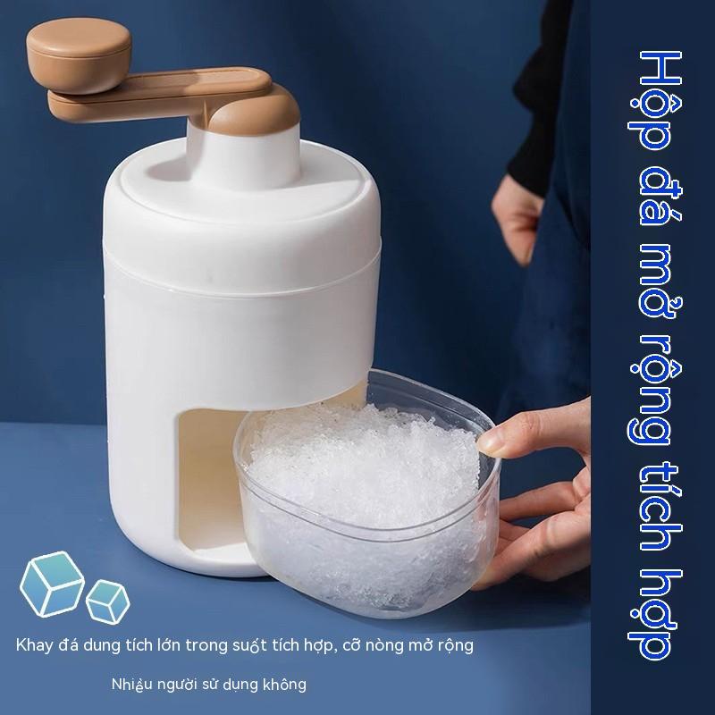  Máy Bào Đá Tuyết Cầm Tay Siêu Mịn - Máy Xay Đá Bào Mini Tiện Lợi Lưỡi Dao Bằng Thép Không Gỉ 