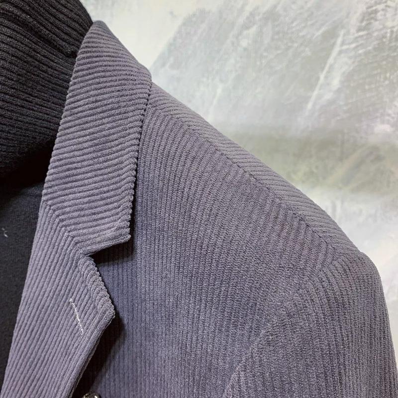 Product Introduction of Áo Khoác Vest Công Sở, Dáng Ôm, Chất Liệu Vải Nhung Kẻ, Phong Cách Anh Quốc, Dành Cho Nam, Hợp Xu hướng Phong Cách Hàn Quốc, Phong Cách Đường Phố Ruoshuai, Bộ Đồ Đơn Thường Ngày Người Nổi Tiếng Trên Internet 14