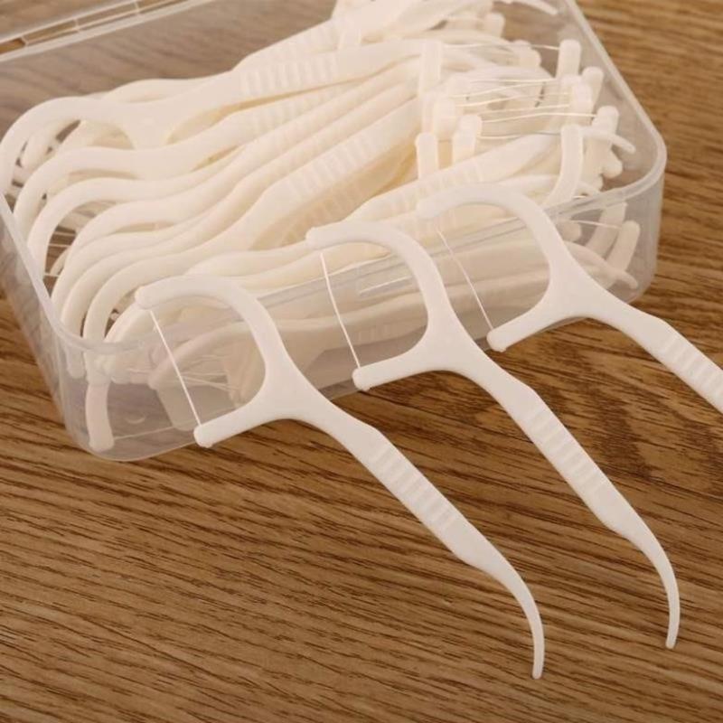 Product Introduction of Hộp tăm chỉ nha khoa - 50 cây tăm, sợi chỉ tơ mảnh, tăm xỉa răng, tiện ích kép 28