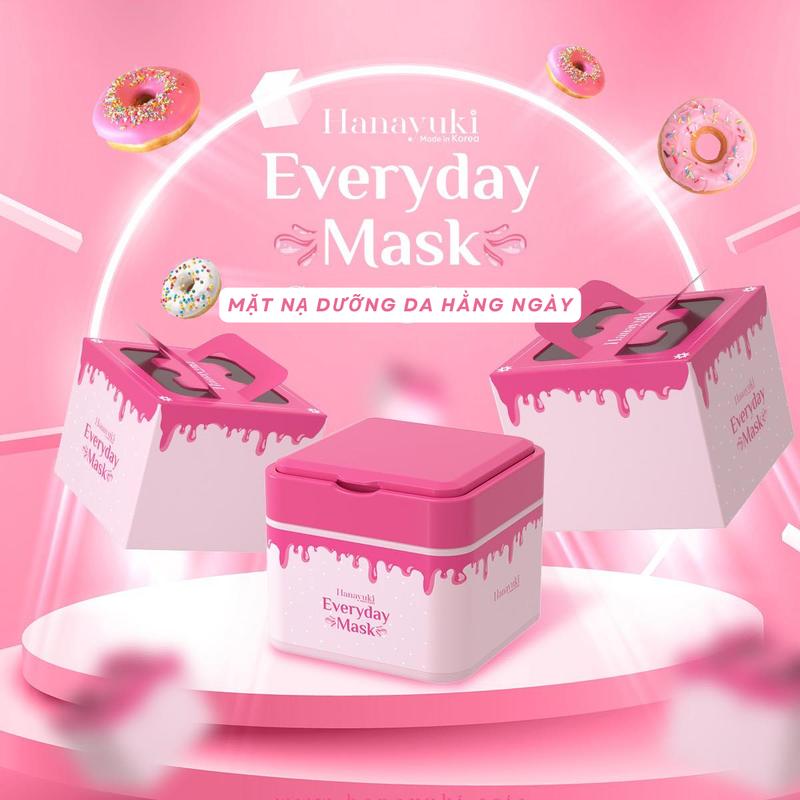 Mặt Nạ Hàn Quốc Dưỡng Da Hằng Ngày Hanayuki EVERYDAY MASK Skincare Làm Đẹp Da Dưỡng Ẩm Da Đắp Mặt Kem Face