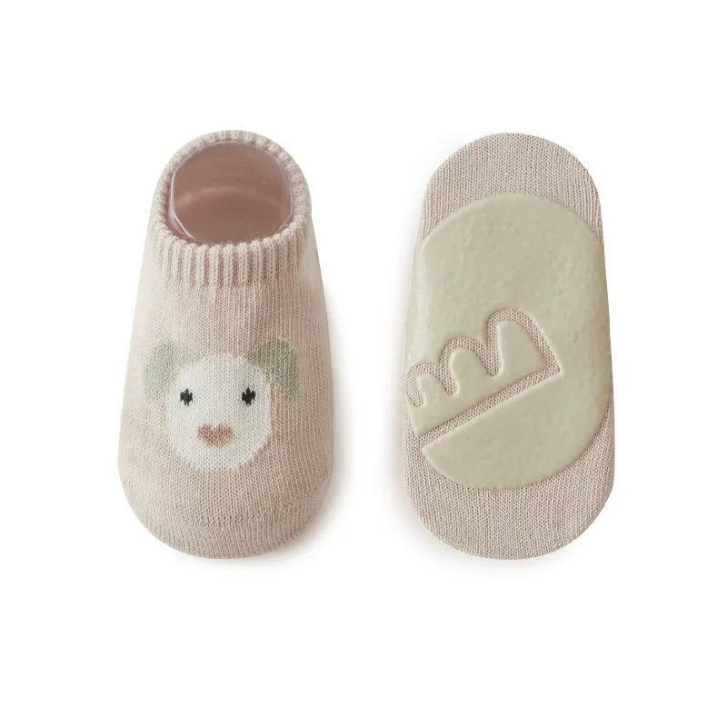 Baby Floor Socks Spring/Summer Children's Cotton Socks Non-Slip Indoor Toddler Soft Bottom Foot Sock Cartoon Short Ankle Socks Trampoline 3