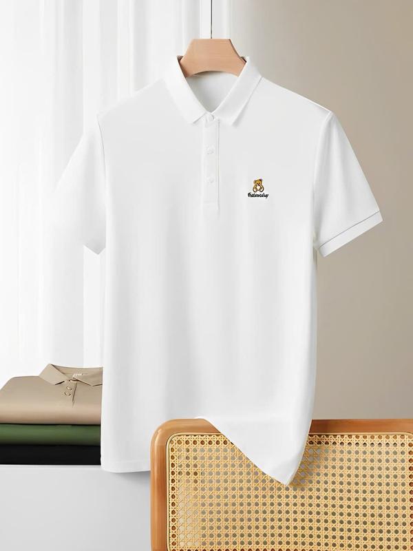 Combo 2 Áo thun polo Omen vải cá sấu Poly thêu gấu OMP12