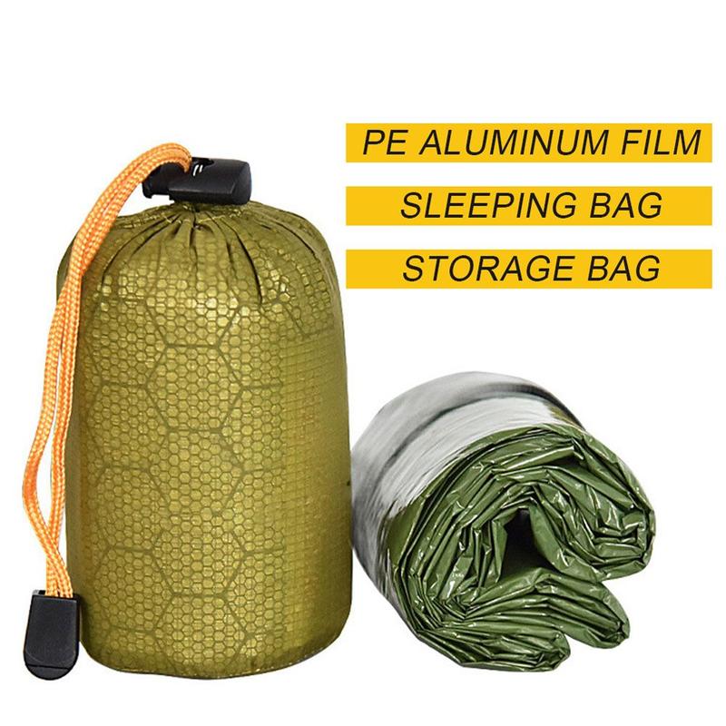 Product Introduction of KGD848 Keep Warm Windproof Portable Storage Bag Compression Stuff Sack Waterproof Survival Equipment Compression Pack Sleeping Bags Survival Sleeping Bag Emergency Sleeping Bag Outdoor Bivvy 11