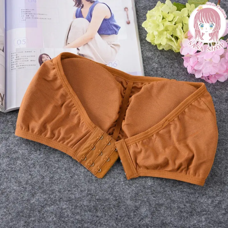 Áo Ngực Nữ, Vải Mềm, Thoải Mái Khi Mặc, Không Phải Thiết Kế Móc Lưng, Có Đệm Xốp Bổ Sung, Có 6 Màu, A99 # IK-0366. 1