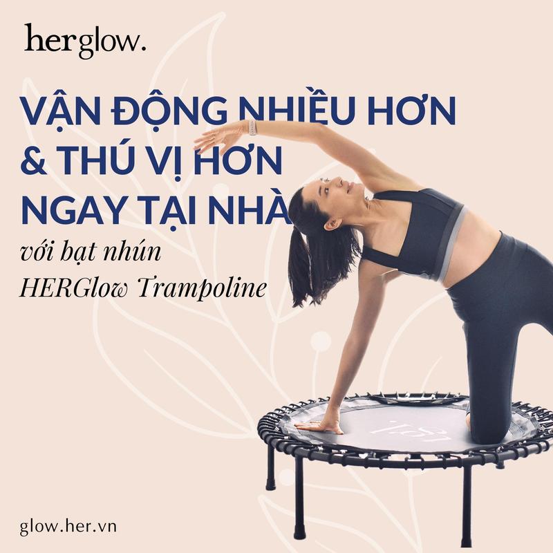 HERGlow - Trampoline Bạt nhún vận động giảm căng thẳng và đốt cháy calo tại nhà 5