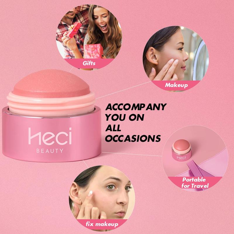 Product Introduction of Cream Blush, 1 Count Long Lasting Easy To Blend High Chroma Multi-effect Blush for The Eyes Cheeks Lip, The Perfect Gift for Girls 6