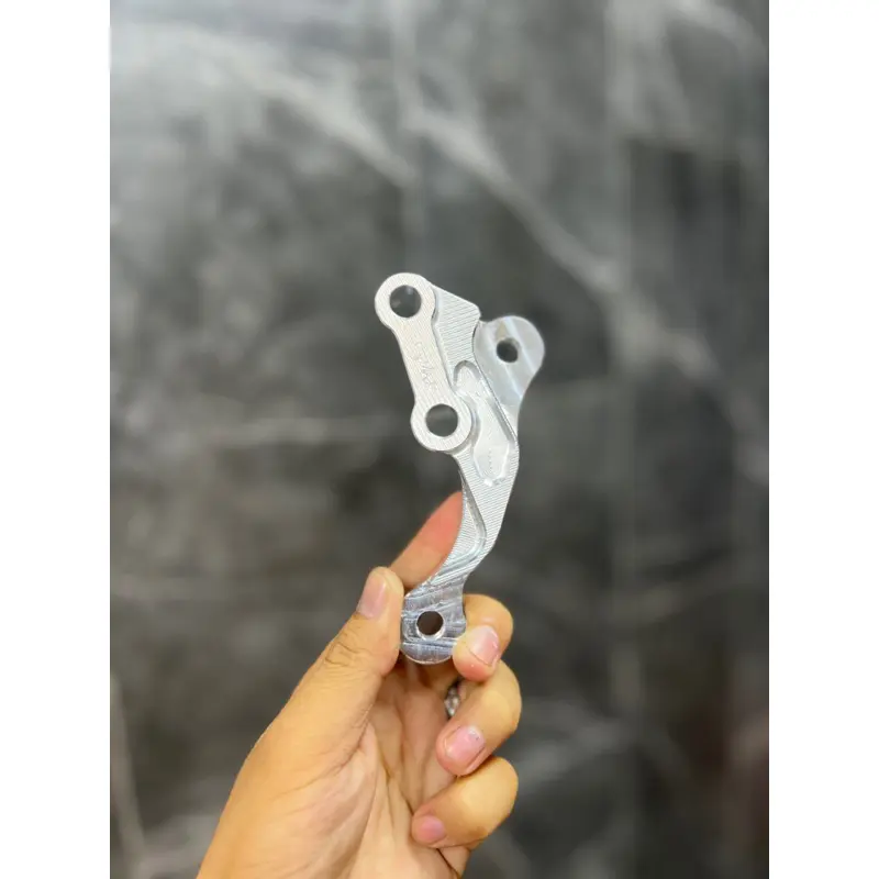 Pát cnc heo 4 piss cho các dòng xe - hiệu GH racing - đen hoặc bạc - phụ kiện thay thế hụ tùng 5