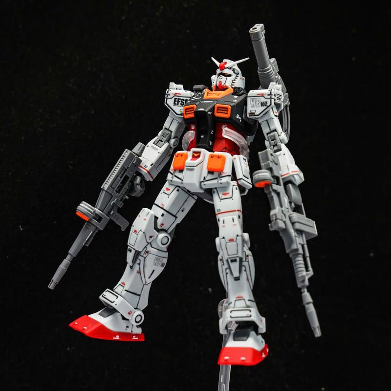 Mô hình HG Gundam RX-78 Custom Color Thunder, 1/144 Gunpla, Đồ chơi nhựa, Xếp hình thông minh Bộ Lắp Ráp Tháo Lắp Toy 4