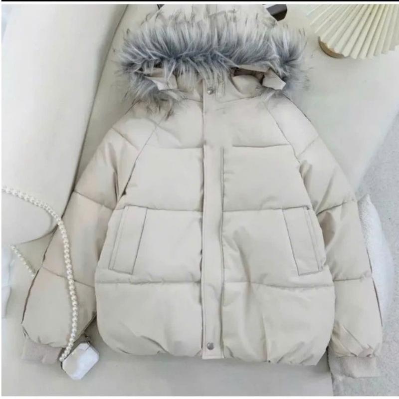 Áo Khoác PHAO Nữ Mũ LÓT LÔNG Thiết Kế Mới Mẻ CHẰN BÔNG 2 Lớp ẤM ÁP TOP WOMEN JACKET