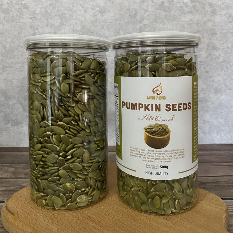 500 gram nhân bí xanh tách lõi sấy chín - Sản phẩm của DIEPPHUONG FARM Snack Ăn Vặt Food