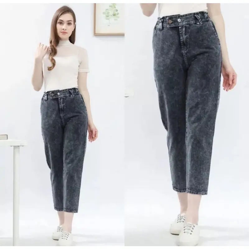 CELANA JEANS BOYFRIEND KOREAN STYLE 4