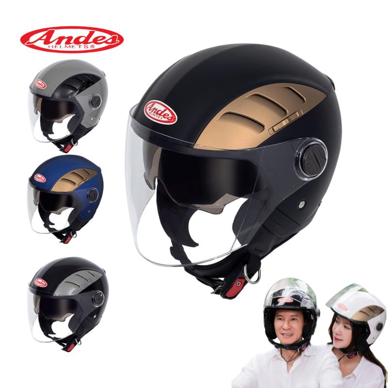  Mũ Bảo Hiểm 3 4 Đầu Andes 219- 219C- 3s219C có 2 kính mới 2024 chính hãng cho nam nữ đi xe máy 
