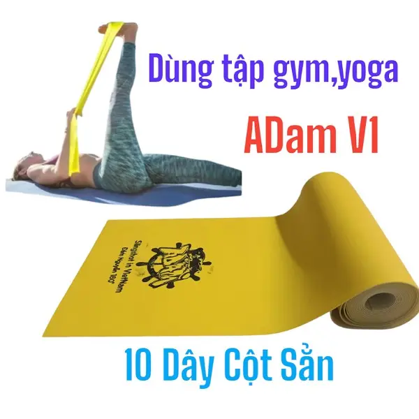 10 Dây Kháng Lực ADam Đảm Nguyễn Dùng Để tập gym, yoga thể hình
