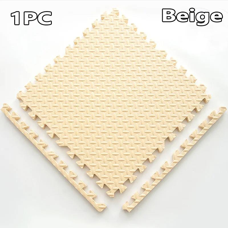 Thảm Tập Gym Thể Thao, 1 Chiếc, 30 * 30cm, Được Làm Bằng Chất Liệu EVA, Thiết Kế Vân Lá, Thảm Trải Sàn, Thích Hợp Cho Yoga Và Thể Dục, Chống Trượt, Thảm Ghép Nối, Dày Dặn, Thích Hợp Cho Phòng Sốc Tập Luyện, Bảo Vệ 5
