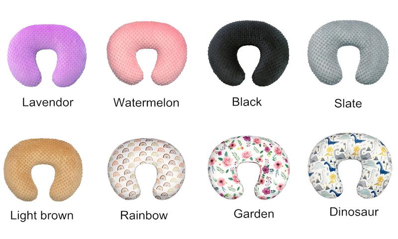 Product Introduction of Baby Nursing Pillow Cover  Minky Breastfeeding Pillow Slipcover Ultra Soft Snug Fits On Newborn Nursing Pillow 7