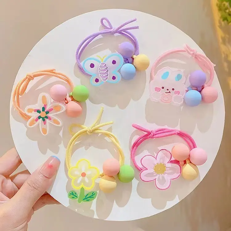 IKATAN RAMBUT ANAK KOREA KARAKTER LUCU / IKAT RAMBUT ANAK KARET MOTIF KAWAI 0
